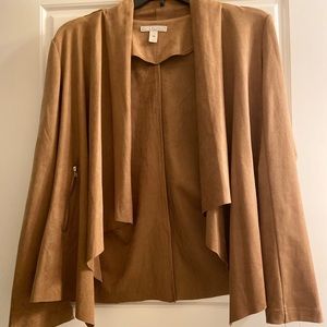 Dana Buchman Suede Cardigan